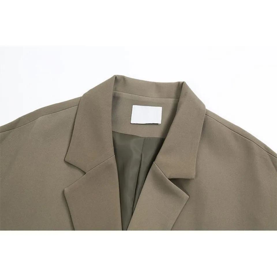 Women Blazer Spring and Autumn Vintage Suit Jacket Female Oversized Blazers