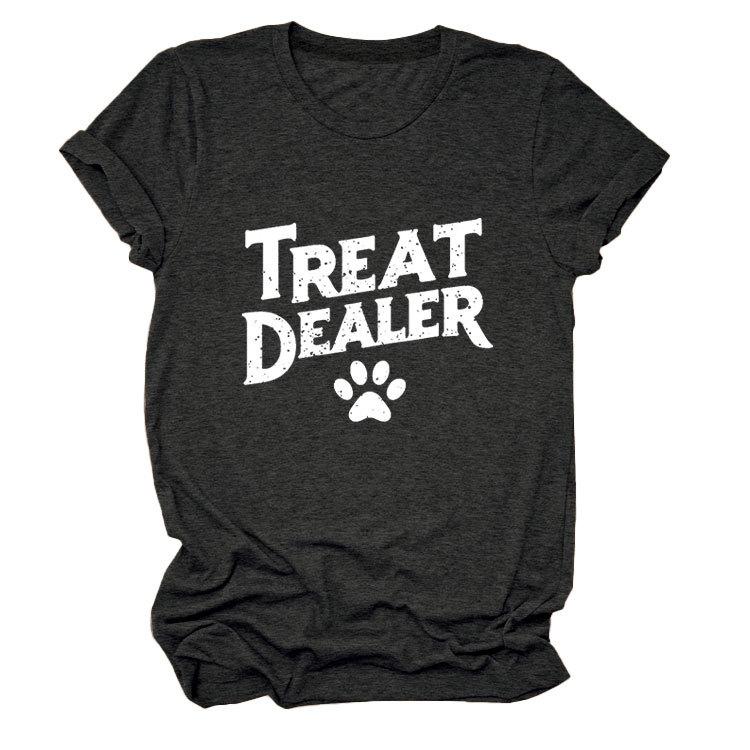 Temperament Casual Versatile Crew Neck Women's Short Sleeve T-Shirt