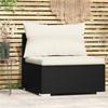 Day and Night - Day and Night Central Garden Sofa with Black Synthetic Rattan Cushions