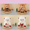 Plush Bear Toy With Heart Design For Childrens Sleep And Holiday Gifts