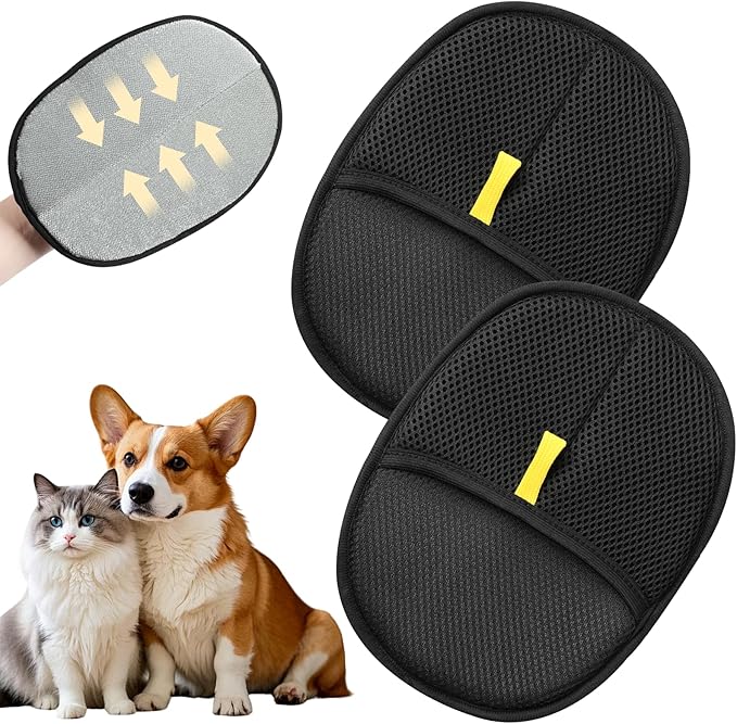 Pet Electrostatic Hair Removal Brush, Washable Glove Brush, Suitable for Spring Cleaning and Daily Pet Care, Reusable.zwq