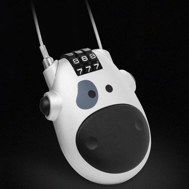 Fahrrad Stahlkabel Zahlenschloss Koffer Auto Schlitten Teleskop Drahtseilschloss Fahrradhelm Hochpräzises Zahlenrad Passwortschloss