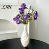 Minimalistische Dekoration für moderne Häuser 3D-gedruckte dekorative Spiralvase, Pflanzenbehälter Wohnpflanze Einweihungsgeschenke Raum Schlafzimmer Tischdekoration,