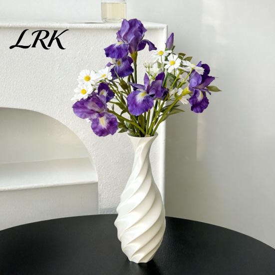 Minimalistische Dekoration für moderne Häuser 3D-gedruckte dekorative Spiralvase, Pflanzenbehälter Wohnpflanze Einweihungsgeschenke Raum Schlafzimmer Tischdekoration,