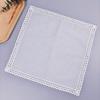 3 Piece Wedding Crochet Lace Edge Handkerchief Set For Bridal Party DIY Gift Cotton Personalizing Keepsakes Hanky