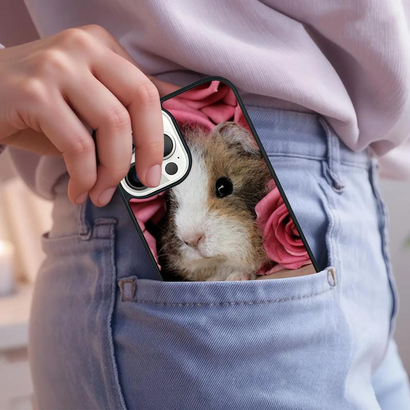 Animal Guinea Pig Phone Case For iPhone 17 Air 15 16e 14 13 Pro Max Coque 12 11 Pro Max PLUS Cover