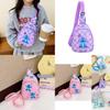 Adorable Cartoon Chest Bag For Kids Ages 3 To 6 With Fun Print Design In Green And Blue