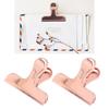 2Pcs Bulldog Clips Starke Klemm Firma Rostfrei Sicher Robust Glänzend Weit Verbreitet Chi