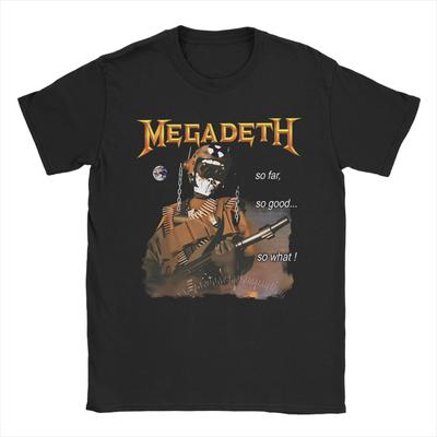 M-Megadethed Band  Cotton T-Shirt For Men Summer  Y2K Funny T-Shirts O Neck Fashion Tees Oversize Custom DIY Tops