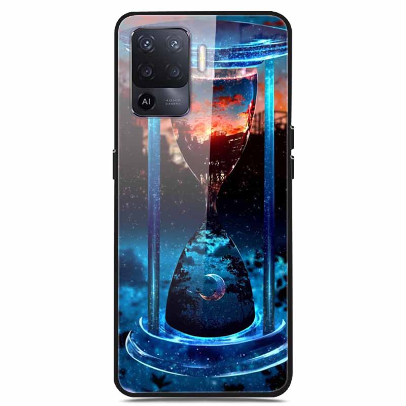 For OPPO Reno 5 Lite Case Luxury Tempered Glass Bumper for OppoA94 4G Phone Cover For OPPO A94 4G/ Reno5 Lite Glass Coque A94 4G