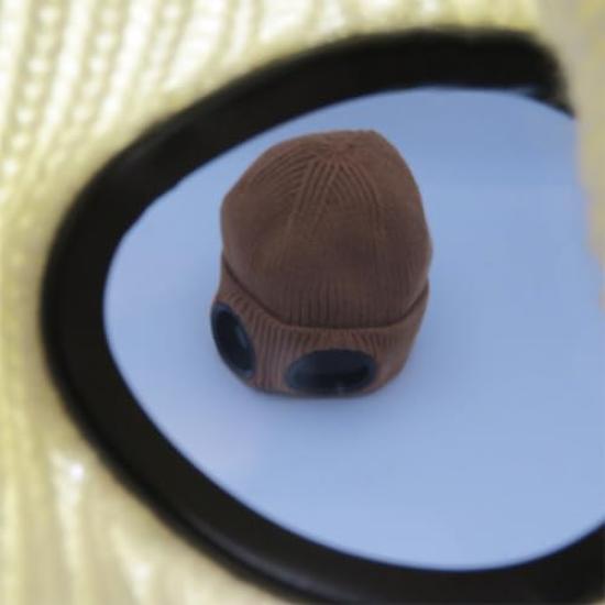 CROSSUNION Knit Hat with Sunglasses, Unisex, for Adults (Black)