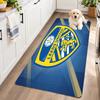 Flannel Kitchen Mat Leeds United Soft Area Rug Non Slip Floor Carpet Home Decoration