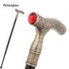 Red Diamond Copper Flower Ball Fashion Stick Decorative Stick Cospaly Vintage Party Fashionable Walking Cane Crosier 92cm