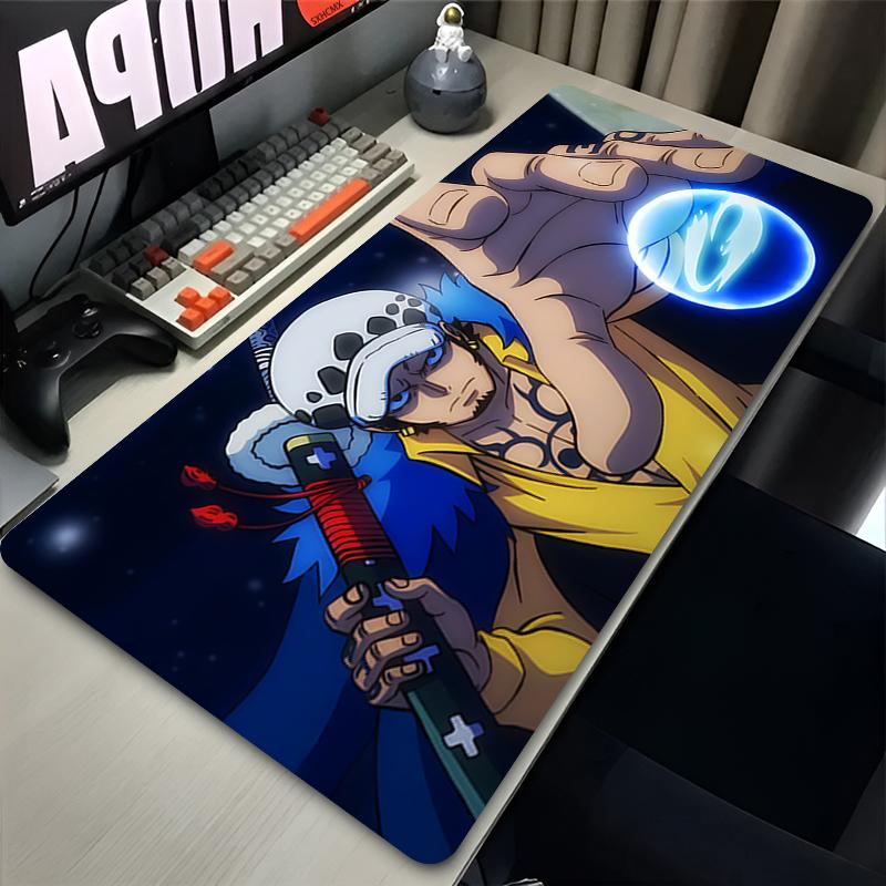 Mouse Pad Trafalgar Law Black Gamer Rubber Table Desk Mat Computer Keyboard Pad Xl Gaming Accessories Carpet One Piece Mousepad