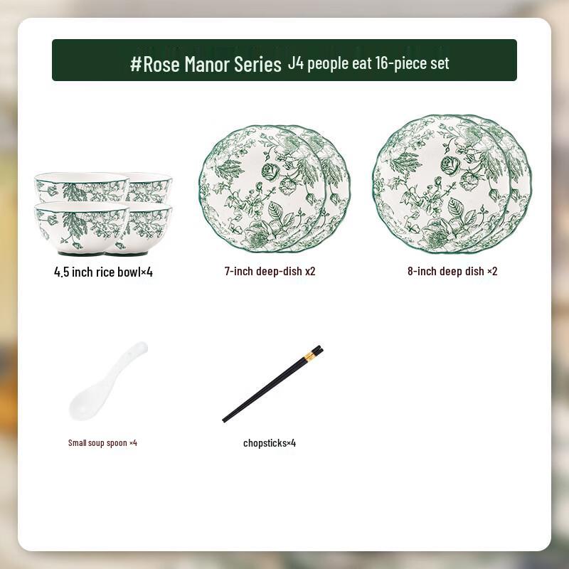 Rose Manor Light Luxury Kitchenware Set