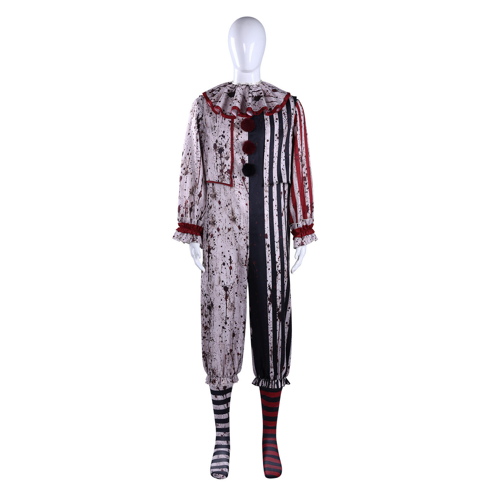 Halloween Bloody Clown Costume Set Horror