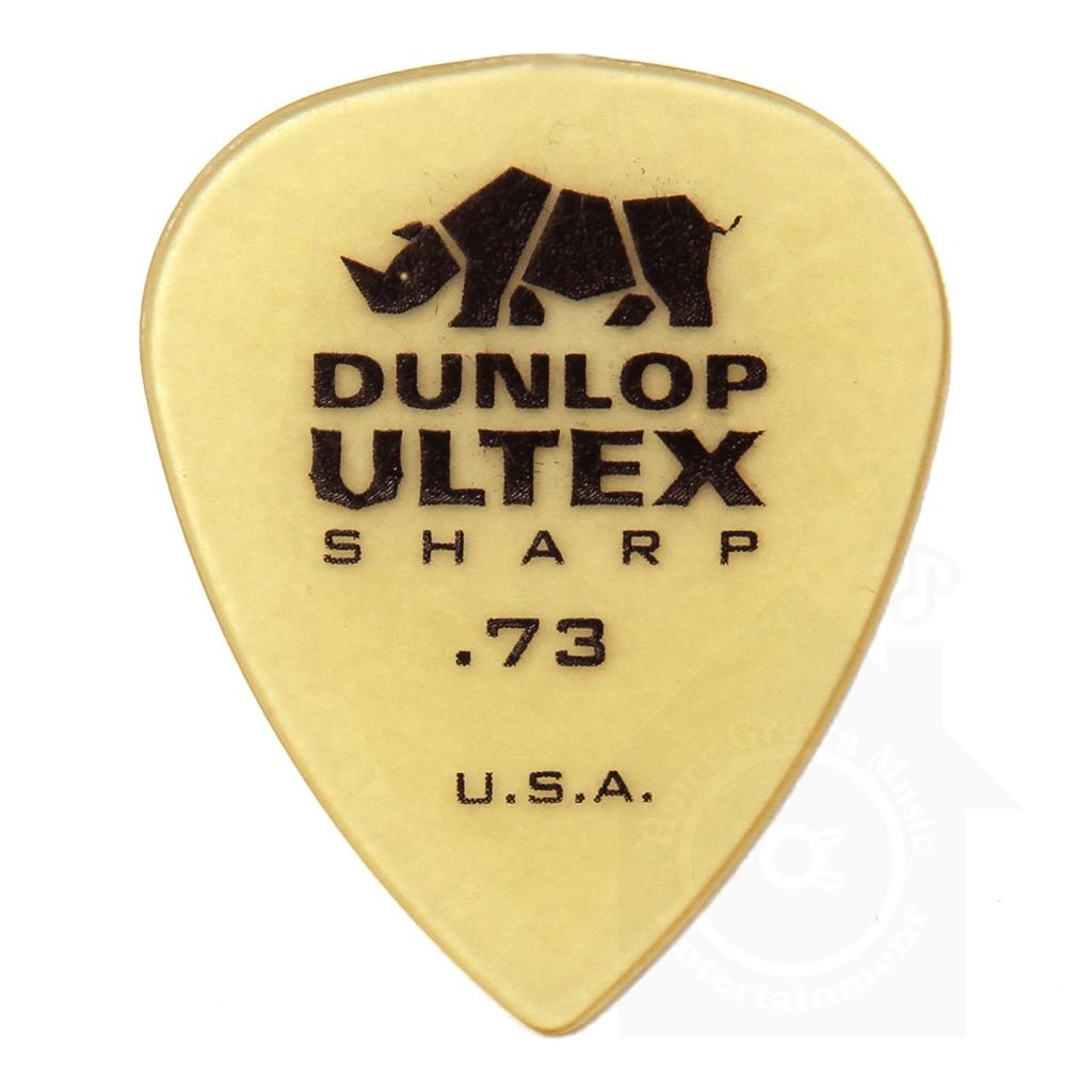 Jim Dunlop Ultex Standard Picks (24-Pack) with 0.73mm Ultex Sharp Picks and Musent Custom Players Picks | 433B073-ULT-24P