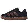 New ADIMATIC Anti Slip Wear Resistant Low Top Skateboard Shoes Unisex Black Brown JR8034