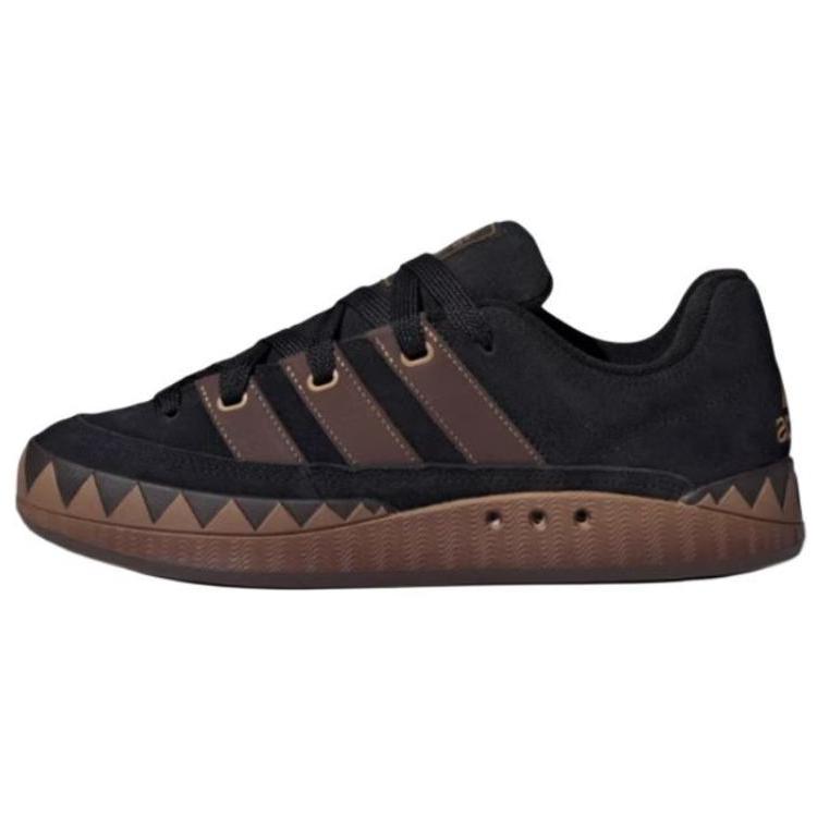 Adidas Adimatic Comfortable Versatile Non-Slip Wear-Resistant Low-Top Skate Shoes Unisex Skate Shoes Black Brown JR8034