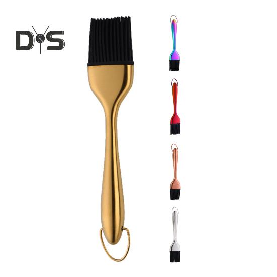 Grillpinsel, hitzebeständig, tragbar, sicher, Backwerkzeug, Silikon, BBQ, Kochen, Gebäck, Ölpinsel