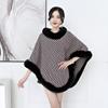 Evropský a korejský králičí kožešinový límec Qiandongge pulovr Cape Shawl 1279 #
