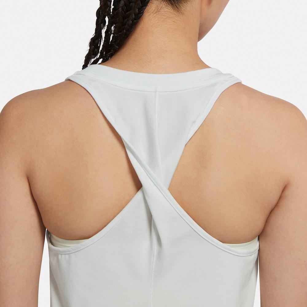 Nike Dri-FIT Solid Color Sleeveless Tank Top Women tops White DX7279-133