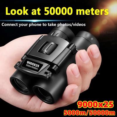 Binoclu portabil puternic cu zoom 9000x25 HD Telescop BAK4 cu rază lungă de acțiune Jumelles Binoclu BAK4 pliabil pentru vânătoare Camping