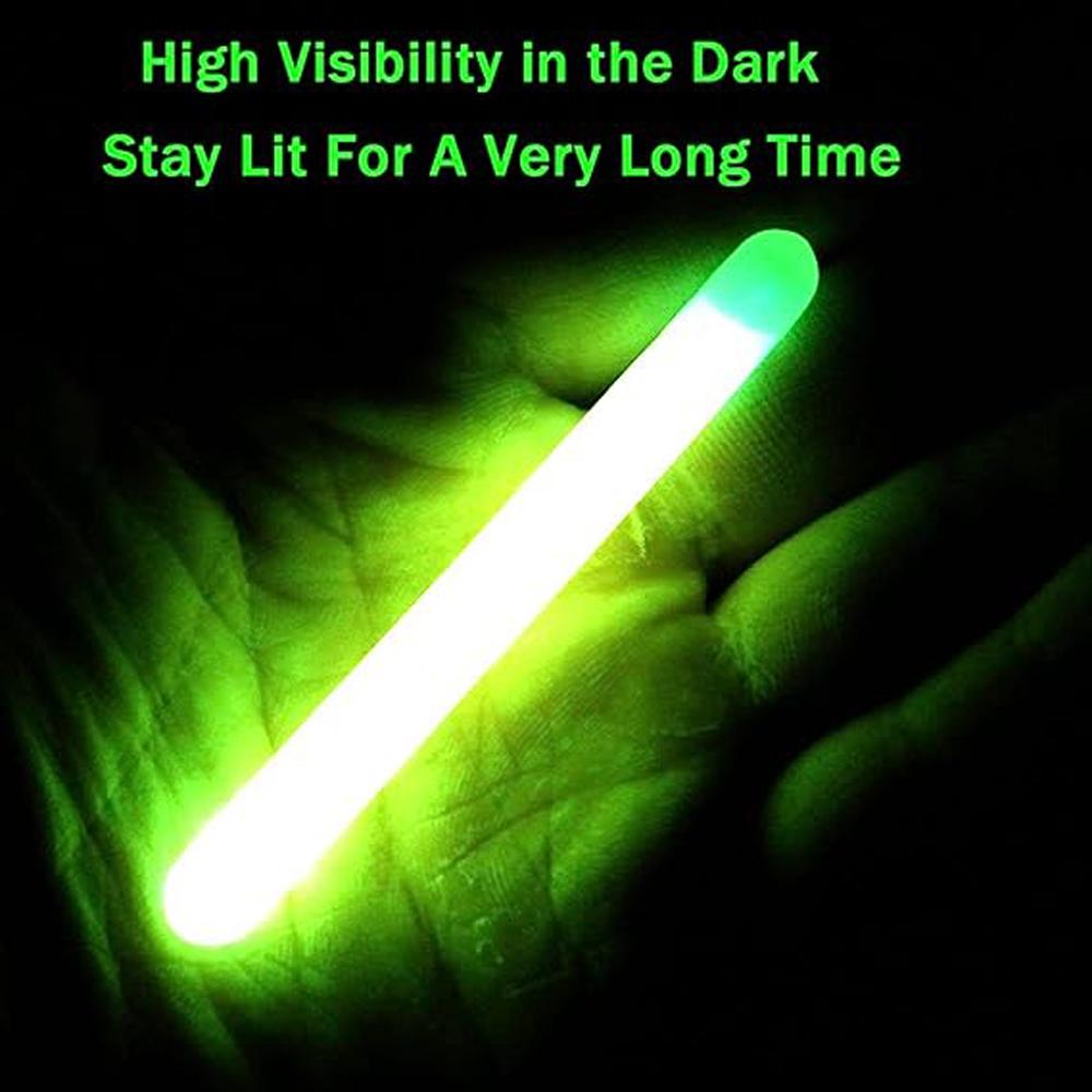 100pcs Luminous Fishing Light Sticks Glow in Dark Night Fishing Float Lights Accessories High Visibility for Rod Tip Accessories 260319