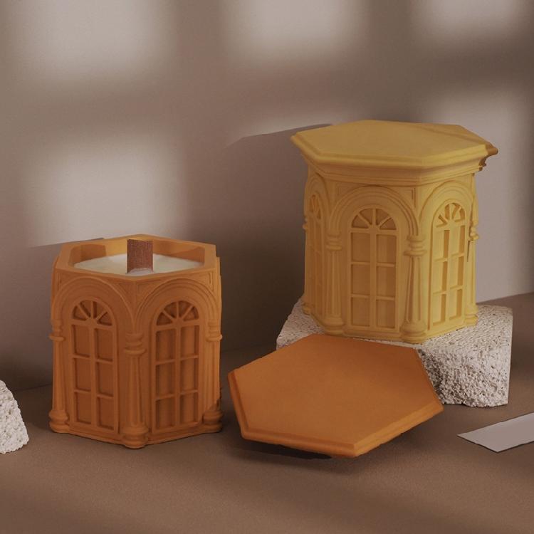 Silicone Candle Cup Molds Silicone Jar Moulds Silicone Texture Candle Holder Mold Storage Box Molds Perfect for Crafting