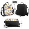 Cute Animals On Vehicles Insulated Thermal Lunch Bags for Boys Girls Washable Lunch Container Food Carrier for School Travel