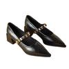 High heels women's 2025 new pointed French super beautiful Mary Jane women's shoes Maillard spring and autumn thick heels single shoes