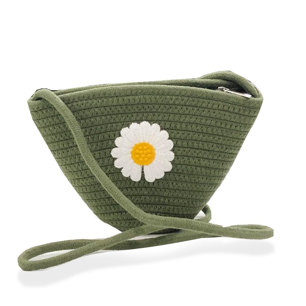 

RSINC Attractive Hand Bag | Summer Bag | Cross Body Bag |Kauna Bag | Wovan Bag | Jute Bag | Handmade Bag | slingbag for Girls | Green Green Jute Bag