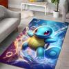 1PC Japanese Anime Pokémon Squirtle Print Rug Carpet for Living Room Children Bedroom Mat Sofa Doormat Home Decor Anti-Slip Mat