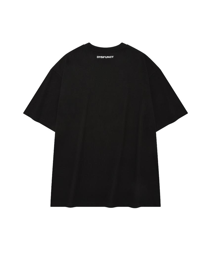 DYSFUNCT Vintage Heart Patch T-Shirt(Black)