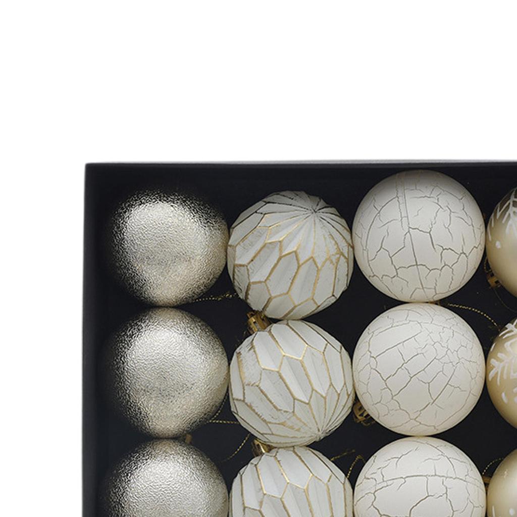 16Pcs Christmas Ball Ornaments Shatterproof Party Supplies DIY Baubles Hanging Balls Christmas Ornaments for Indoor Celebration