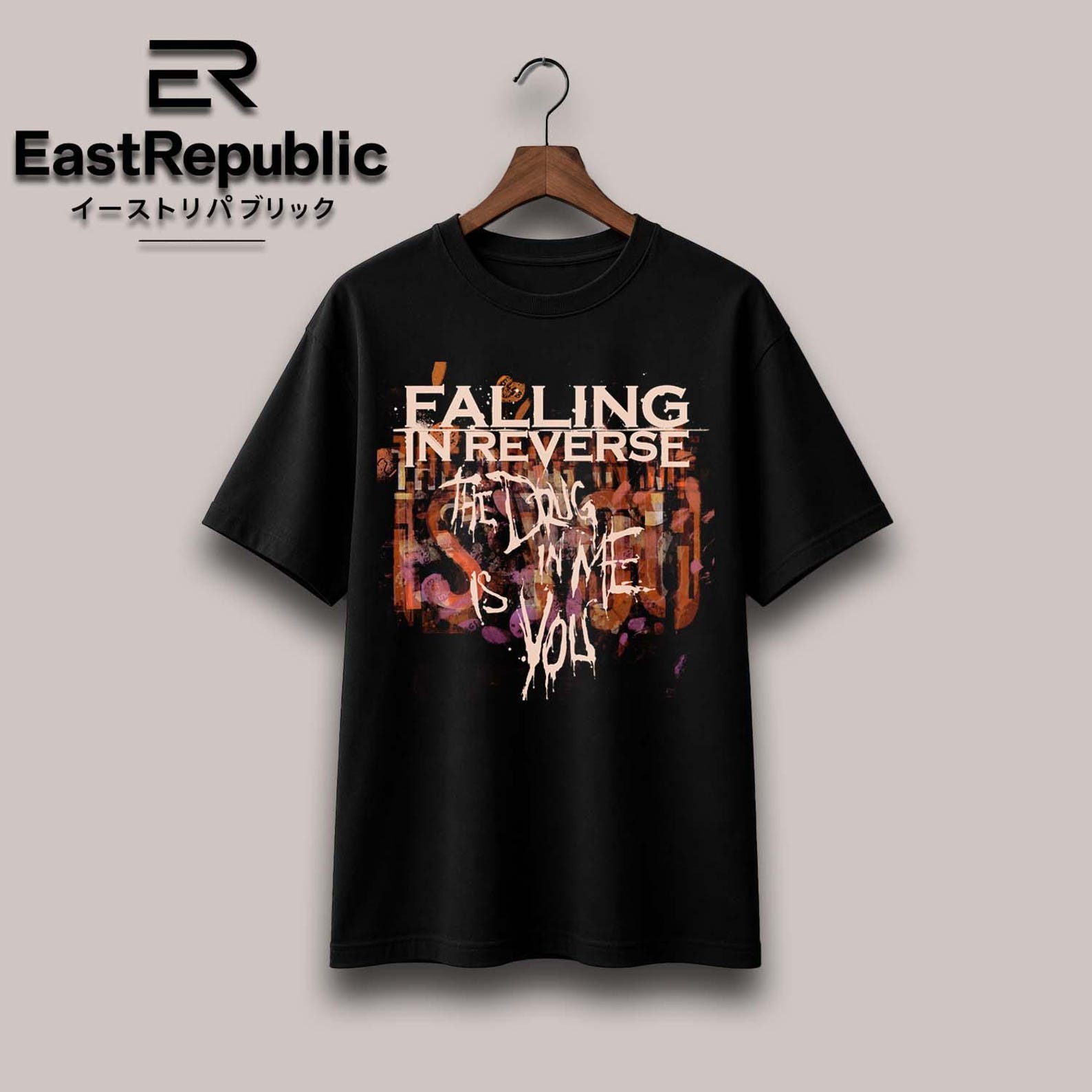 Falling In Reverse T shirt - Unisex Rock Music Band Tee - Rocker Style Shirt - Concert Apparel Gift - Falling In Reverse Merch S