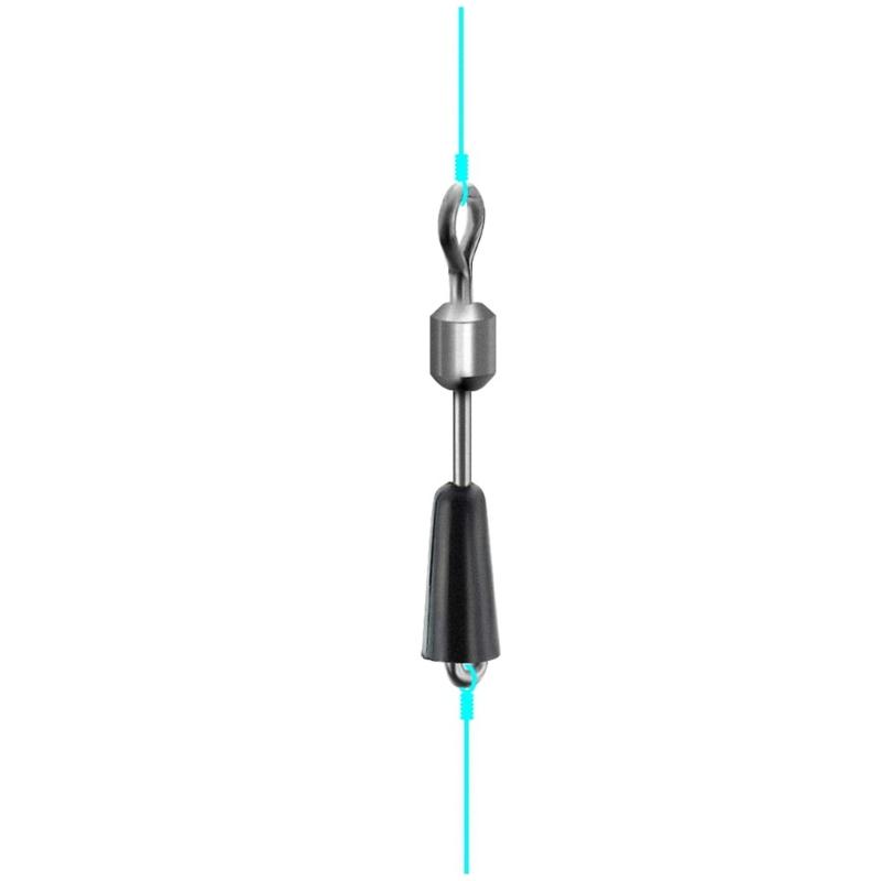 20Pcs Feeder Swivels Professional Fast Change Snaps Swivels Fishing Tackle Fast Link Connector Fishing Essential