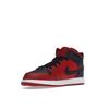 Air Jordan 1 Mid PS Reverse Bred Kids Sneakers Gym-Red Black White 640734-660