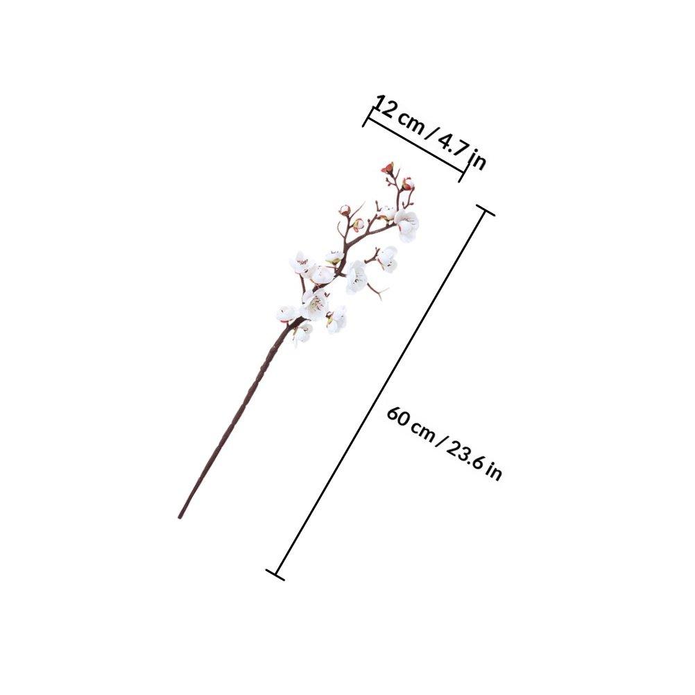 

4pcs Simulated Wintersweet Flower Artificial Floral Arrangement Prop For Home Decor Wedding Party Decoration Fake Plant белый