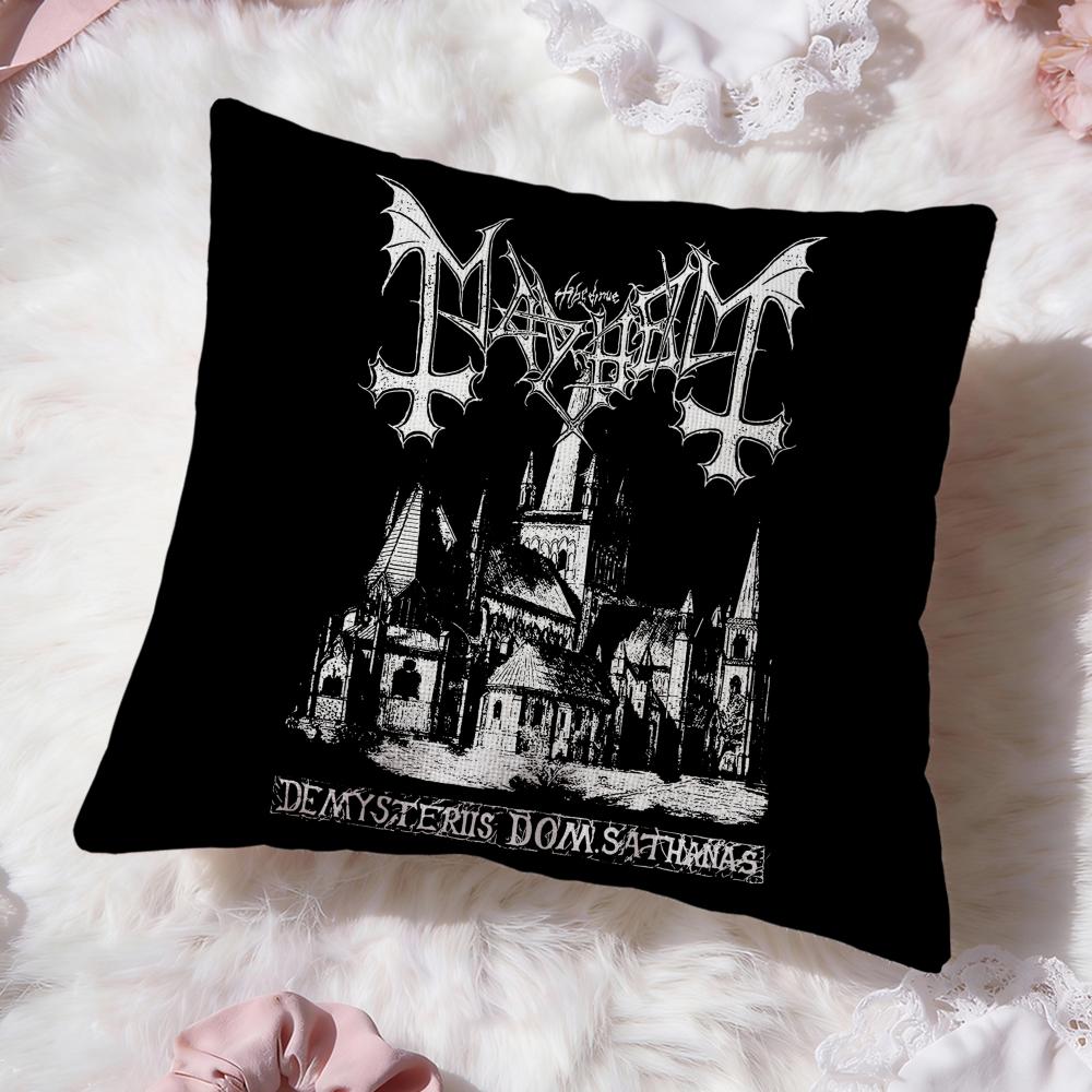 Band M-Mayhem Cushion Cover Premium Comfort Reversible Pillow Cove -Two in One Design for Any Room & Car Interior