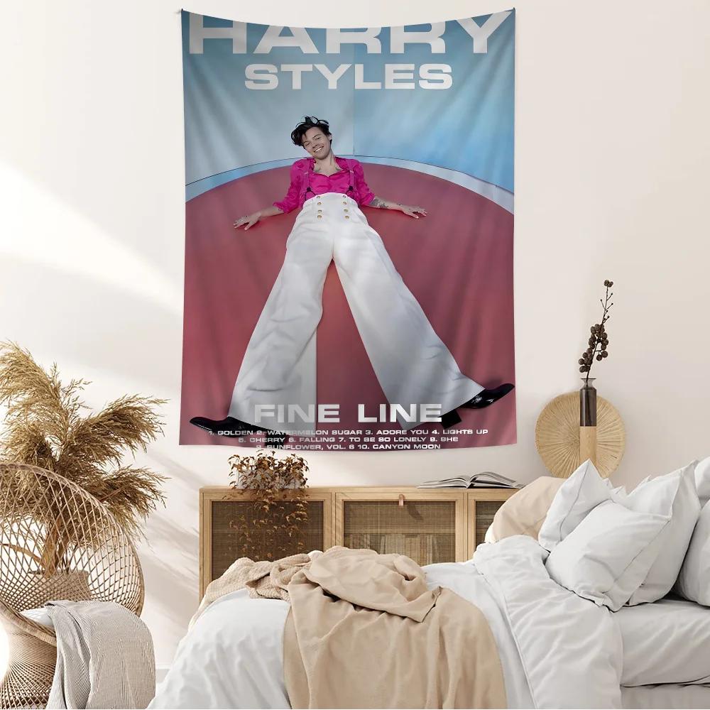 Singer HHarrys SStyles DIY Wall Tapestry Hippie Flower Wall Carpets Dorm Decor Wall Art Decor