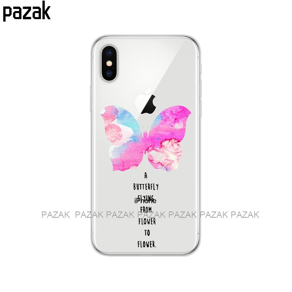 

Силиконовый чехол для телефона Iphone 6X8 7 6s 5 5S SE 2020 Plus 10 XR XS 11 pro Max чехол бабочка розы цветок iphone SE 2020
