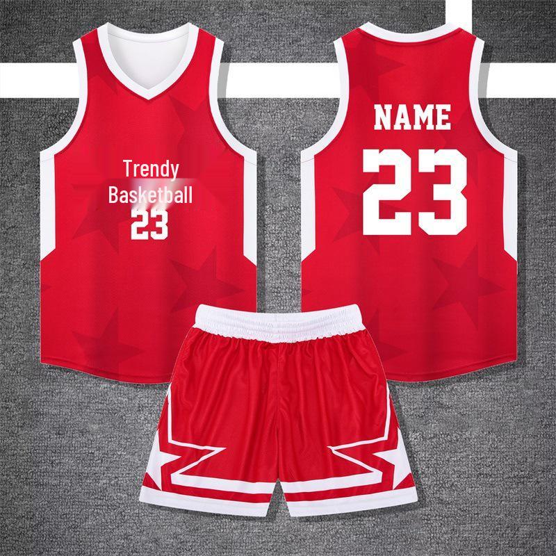 Kids' Basketball Training and Competition Uniform Set