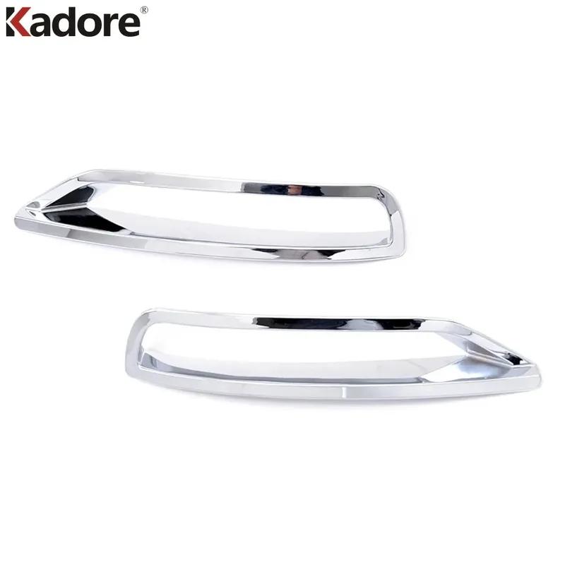 Rear Bumper Fog Light Lamp Cover Trim For Subaru Forester 2013-2015 2016 2017 2018 Chrome Car Tail Foglight Trims Accessories