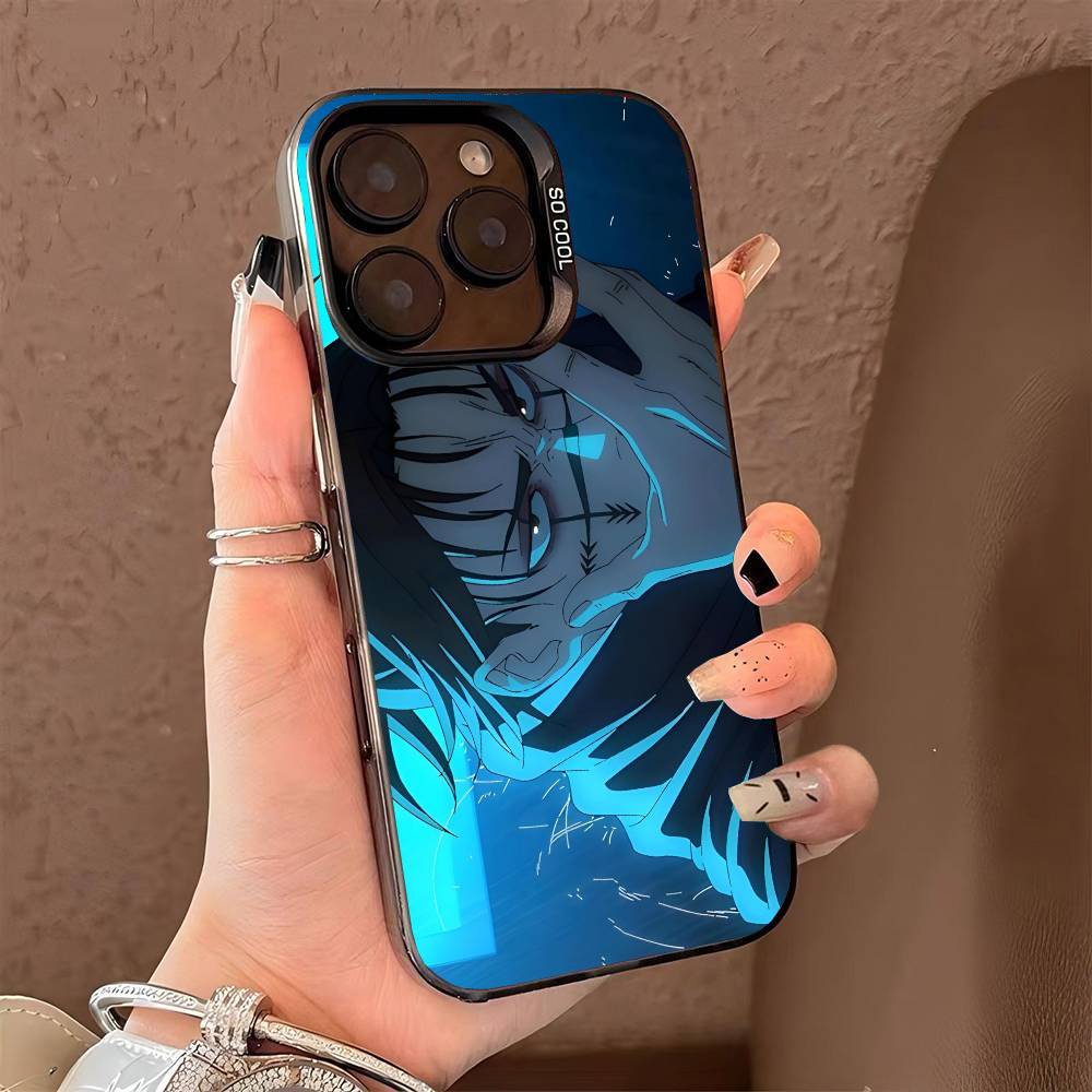 Jujutsu Kaisen Chos Phone Case for iPhone 17 17Air 16 15 14 13 12 11 Pro Max Plus Colorful Silver