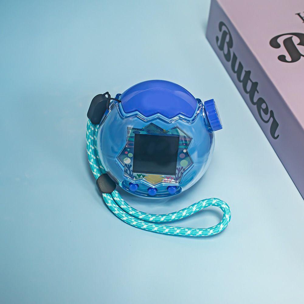 Transparent Protective Case Dustproof Anti-Scratch Hard Shell Crystal PC with Lanyard Clear Cover for Tamagotchi Paradise