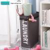 Oxford Cloth Folding Storage Basket with Wheels - Ideal for Laundry, Yoga Mats, and Household Items.