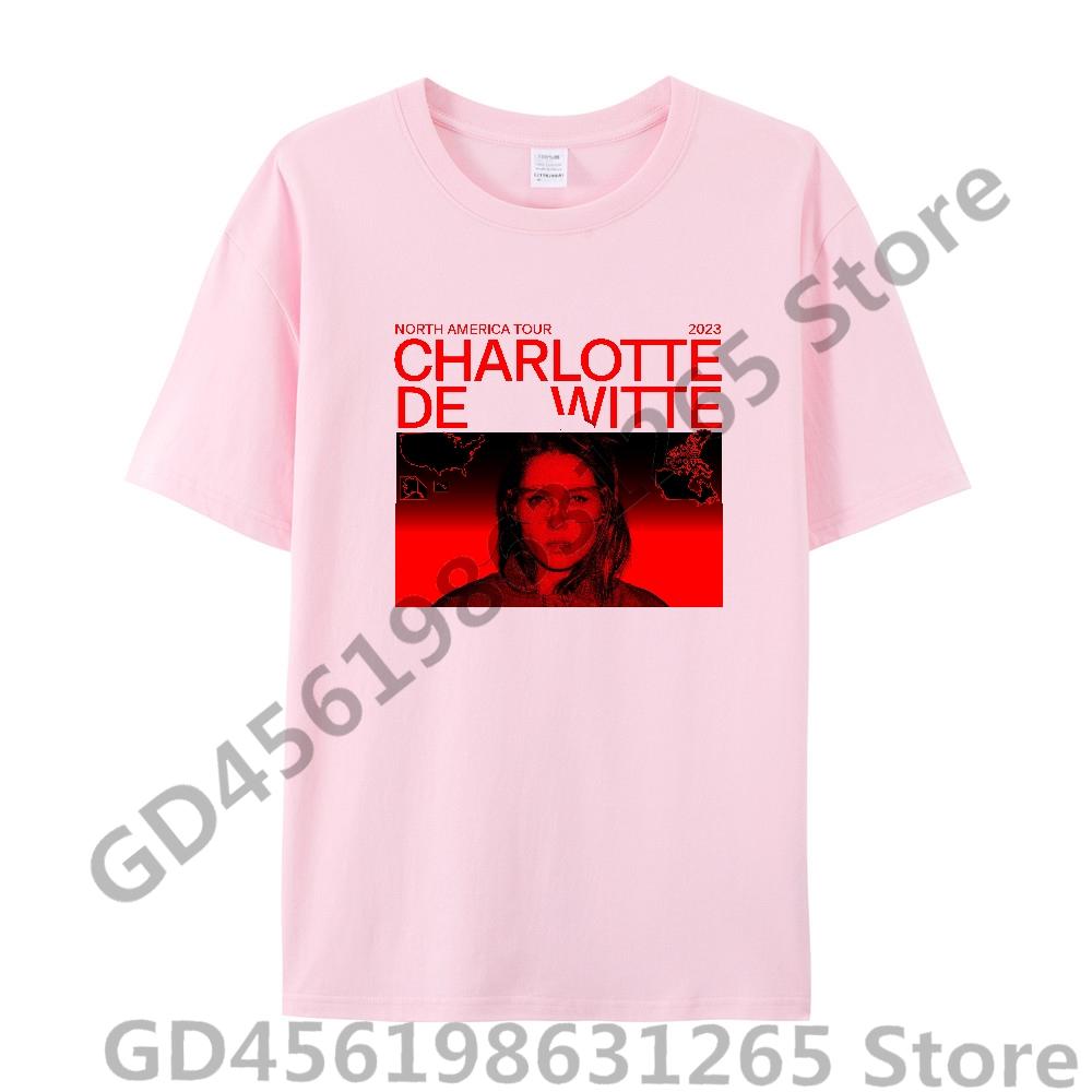 2025 Charlotte de Witte T-shirt Unisex Donna Harajuku Kawaii Top Y2k Unisex Anime Magliette Top alla Moda Abbigliamento Casual Ragazzi/Ragazze