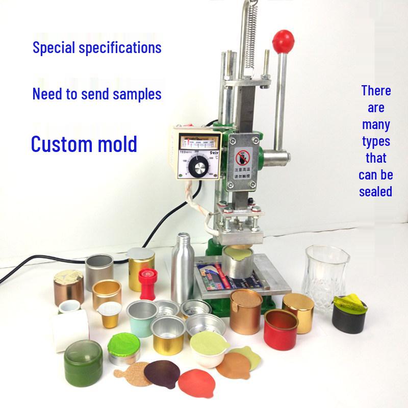 Американская машина для запайки алюминиевых банок для маленьких кофейных и чайных капсул