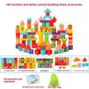 Building Wooden Colorful Blocks Kids Educational Puzzle Toy Toddlers Set Learn